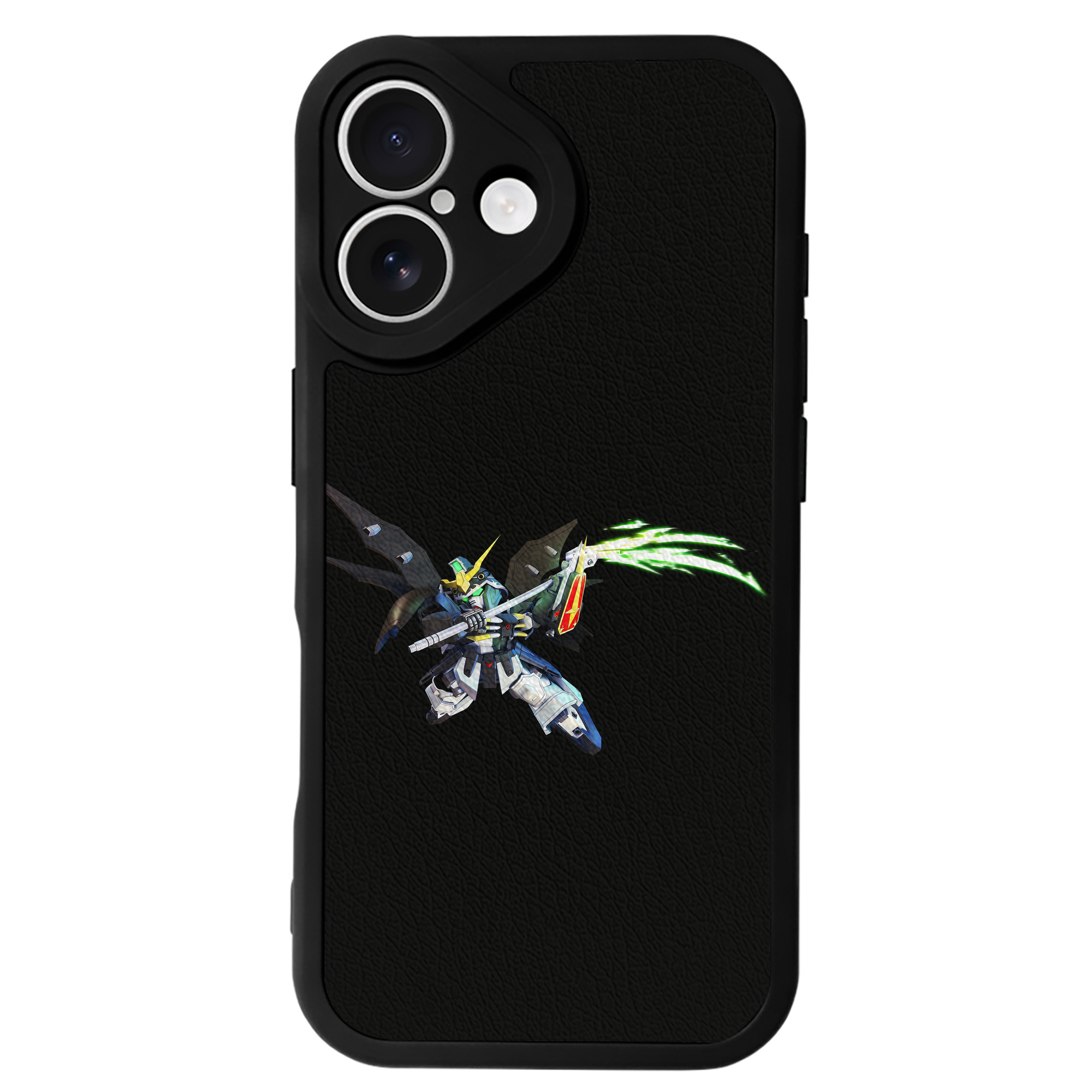 （画像用） 機動戦士ガンダム Mobile Suit Gundam 【iPhone 16シリーズ対応】シリコンスマホケース（レザー調） 材質：シリコン